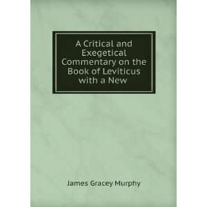  A Critical and Exegetical Commentary on the Book of Leviticus 