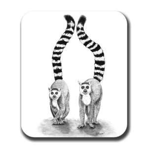  Two Lemurs Tails Mousepad Mouse Pad 