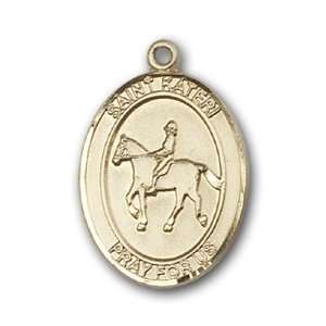  12K Gold Filled St. Kateri Equestrian Medal Jewelry