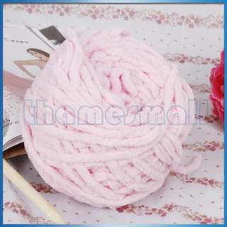 Skein of Knitting Yarn Crochet Chenille/Boucle Yarn for DIY Gloves 