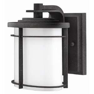  Ledgewood Mini Outdoor Wall Lantern in Vintage Black with 