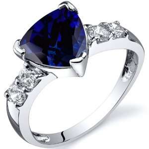 Solitaire Style 2.50 carats Blue Sapphire Cubic Zirconia 