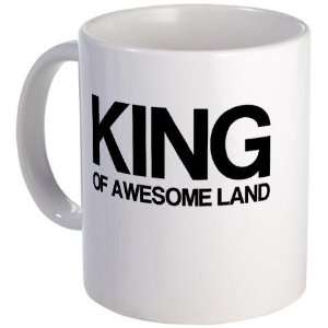  King of Awesome Land Funny Mug by  Kitchen 