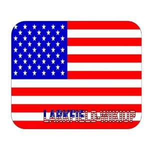  US Flag   Larkfield Wikiup, California (CA) Mouse Pad 