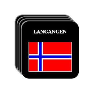  Norway   LANGANGEN Set of 4 Mini Mousepad Coasters 