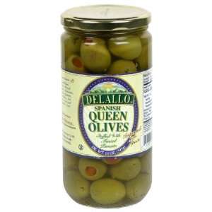 De Lallo, Olives, Queen Stuffed, 14.00 OZ (Pack of 6)  