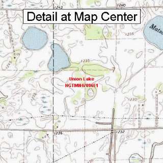  USGS Topographic Quadrangle Map   Union Lake, Minnesota 
