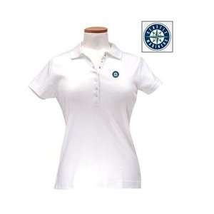  Antigua Seattle Mariners Womens Remarkable Polo   White 