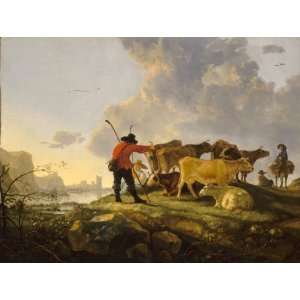  Hand Made Oil Reproduction   Aelbert Cuyp   24 x 18 inches 