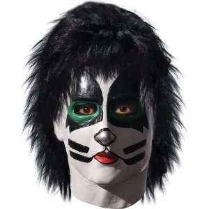  By Rubies Costumes KISS   Catman Deluxe Latex Full Mask With Hair 