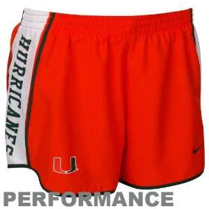   Ladies Orange Pacer Performance Shorts (Medium)