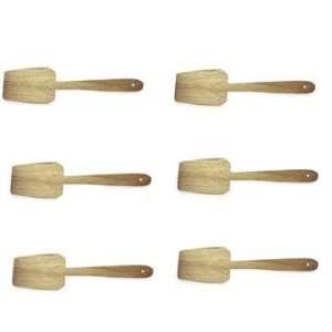  Set of 6 Wood Spatulas   13 Inches