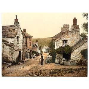  Boscastle,the village street,Cornwall,England,c1895