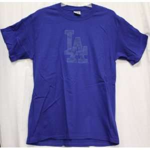 Los Angeles Dodgers T Shirt LA Logo T Shirt (LARGE 