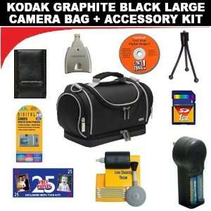 Camera Bag + Deluxe DB Roth Accessory Kit For the Kodah Easyshare Z650 