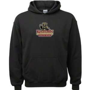  Kutztown Golden Bears Black Youth Logo Hooded Sweatshirt 
