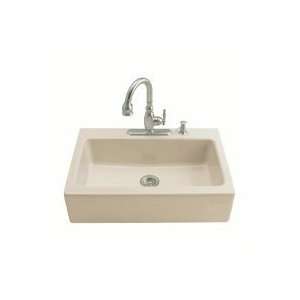  Kohler K 6546 4 Dickinson Kitchen Sink, Almond