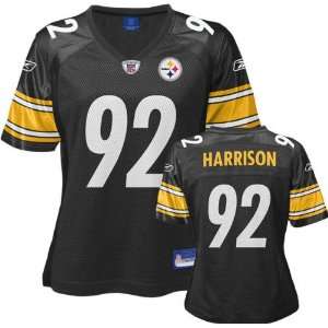  James Harrison Black Reebok Replica Pittsburgh Steelers 