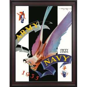  1935 Army vs. Navy 36 x 48 Framed Canvas Historic Football 