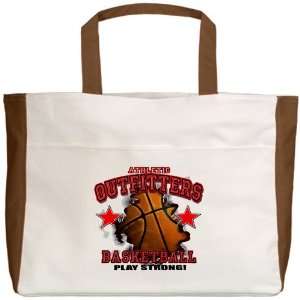   Tote Mocha Athletic Outfitters Basketball Play Strong 