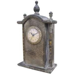  Antique solid wooden clock with vintage bezel[2054]