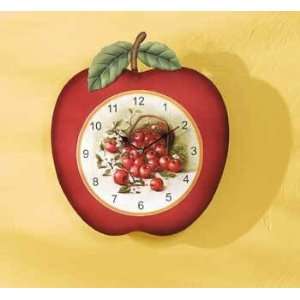  Country Apples Clock