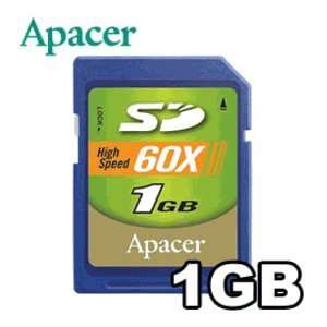  Apacer 1GB 60X Secure Digital (SD) Memory Card   Retail 