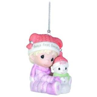 Baby 1st Christmas Glass Ball Ornament (Pink) Babys 1st Christmas 