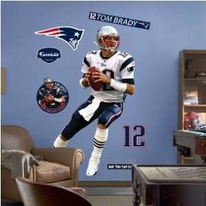 New England Patriots #12 Tom Brady Player Fathead  Sports 