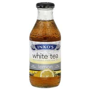 Inkos White Tea, Tea Rtd Wht Lemon, 16 FO (Pack of 12)  