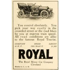  1906 Ad Royal Tourist Antique Motor Car Cleveland Ohio 