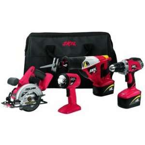  Factory Reconditioned Skil 2887 24 RT 18V Cordless 4 Tool 