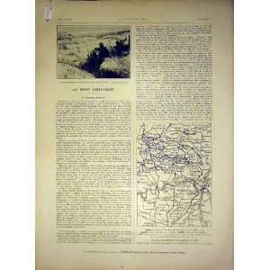  Somme Soldier Map Troops British French Print 1917