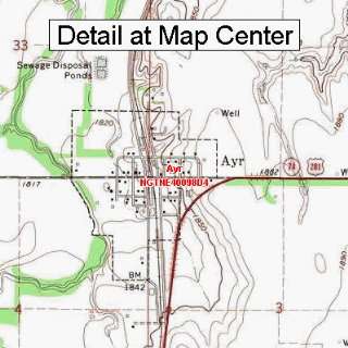   Quadrangle Map   Ayr, Nebraska (Folded/Waterproof)