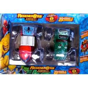    Regener8rs Incredible Hulk and Spiderman Set Toys & Games