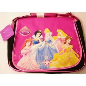  Disney Princess Messenger Bag   Black and Pink / School 
