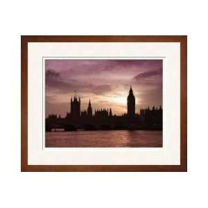 London Skyline At Sunset I Framed Giclee Print 