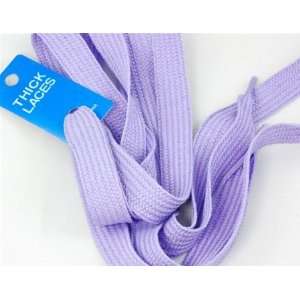  Shoe Laces Flat Thick   54 Inches Long   Purple (Light 