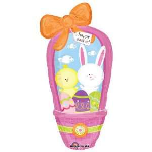  Happy Easter Bunny Chick Basket 38 Balloon Mylar Toys 