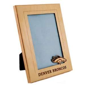   Broncos 4x6 Vertical Wood Picture Frame 