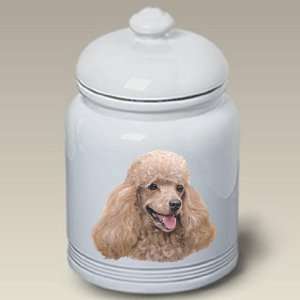  Poodle Cream Dog   Linda Picken Treat Jar 