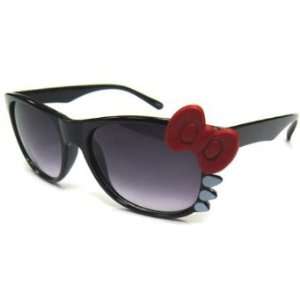  Kitty Red Bow Tie Shade Sunglasses with whiskers 