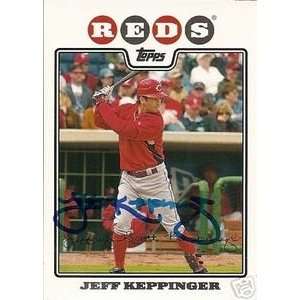  Houston Astros Jeff Keppinger Signed 2008 Topps Card 
