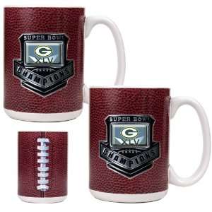  Green Bay Packers Super Bowl 45 Champs 2pc 15oz Blue 
