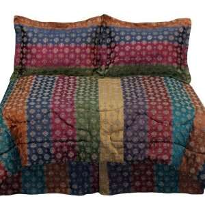    Wildon Home HourGlass Comforter Set in Brown   King