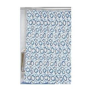   Circles Extra Long Printed Fabric Shower Curtain, 70 Inch by 84 Inch