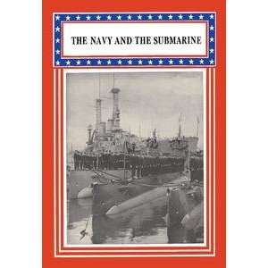  Vintage Art Navy and the Submarine   01329 x