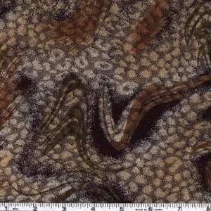  58 Wide Epaisse Crepe Knit Victoria Black/Brown Fabric 