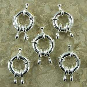 18mm silver plated brass spring ring clasps 