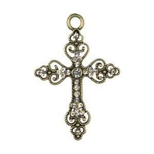  Cousin Beads Cross Culture Metal Accent 1/Pkg Gold Ornate Cross 